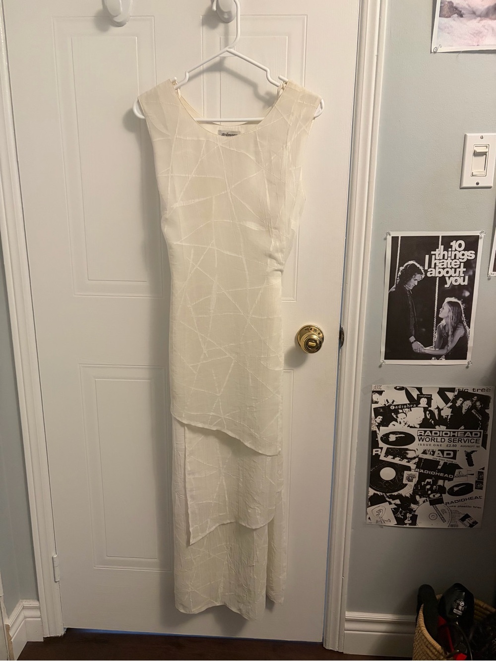 Steilmann Ivory Layered High-Low Maxi Dress
